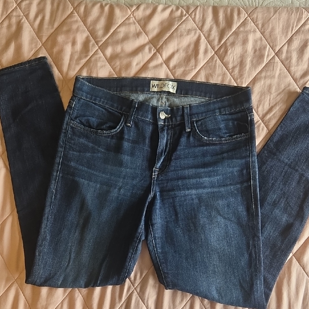 Wildfox Women's Dark Blue Skinny Jeans, Size 29, GUC